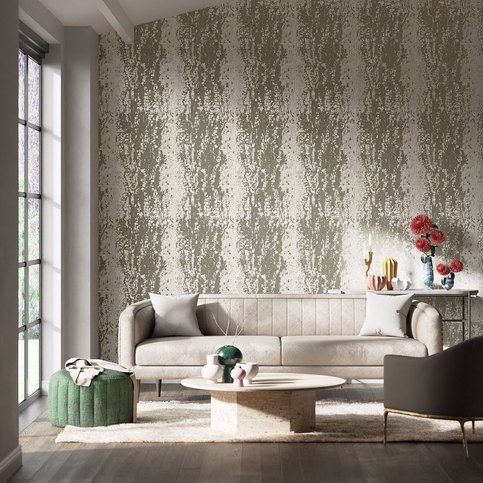 Eglomise Pearl Wallcovering by Harlequin