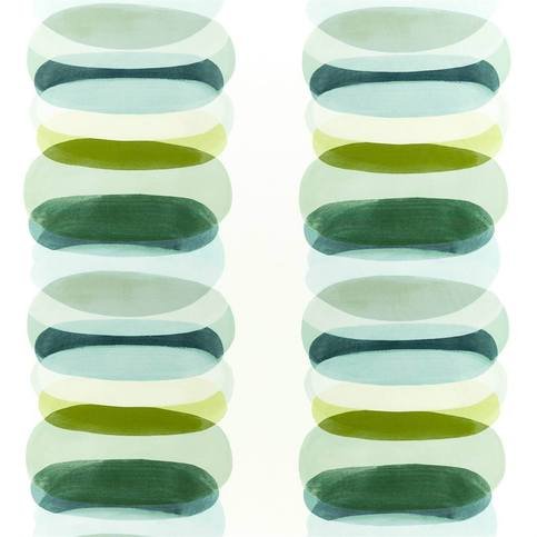 Elliptical Emerald Fabric by Harlequin