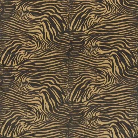 Equidae Black Earth/Brass Fabric by Harlequin