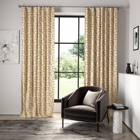 Extensity Calico/ Ebony Fabric by Harlequin