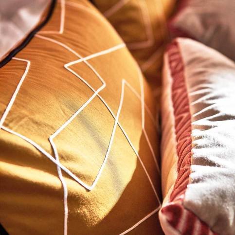 Extensity Saffron/ Pearl Fabric by Harlequin