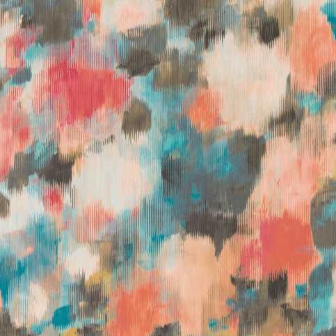 Exuberance Coral/Turquoise Wallcovering by Harlequin