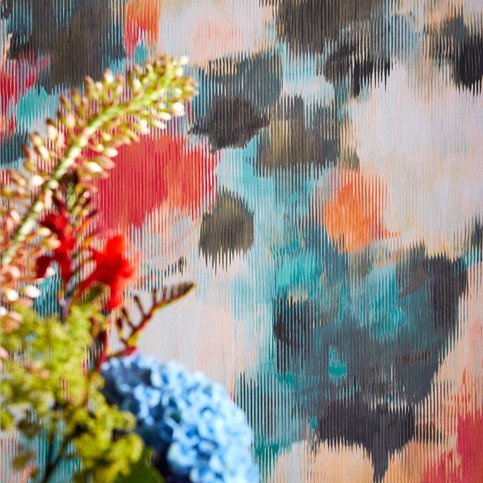 Exuberance Coral/Turquoise Wallcovering by Harlequin