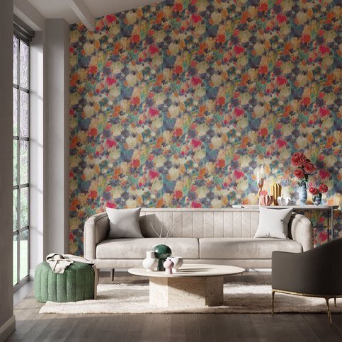 Exuberance Coral/Turquoise Wallcovering by Harlequin