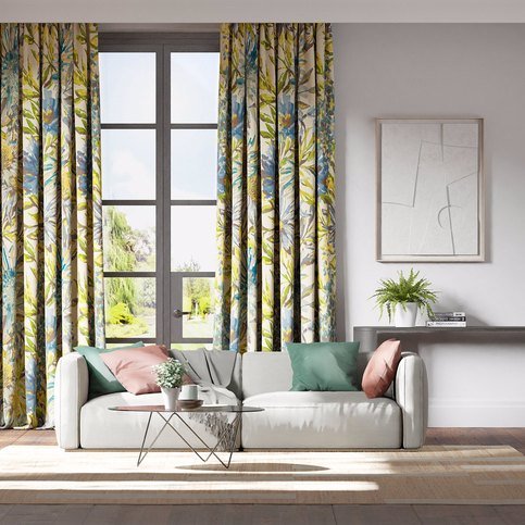 Floreale Turquoise / Ocean / Marine Fabric by Harlequin