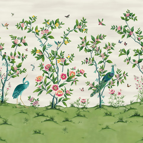 Florence Fig Blossom/Apple/Peony Wallcovering by Harlequin
