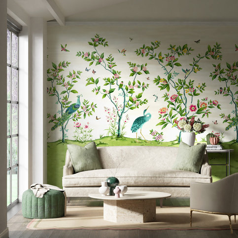 Florence Fig Blossom/Apple/Peony Wallcovering by Harlequin