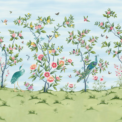 Florence Sky/Meadow/Blossom Wallcovering by Harlequin