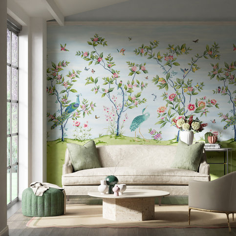 Florence Sky/Meadow/Blossom Wallcovering by Harlequin