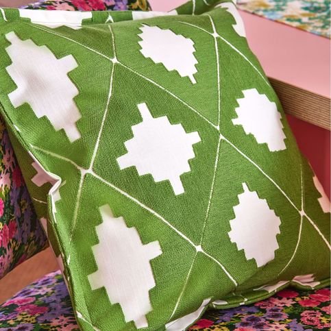 Garden Terrace Peridot/Pearl Fabric by Harlequin X Sophie Robinson