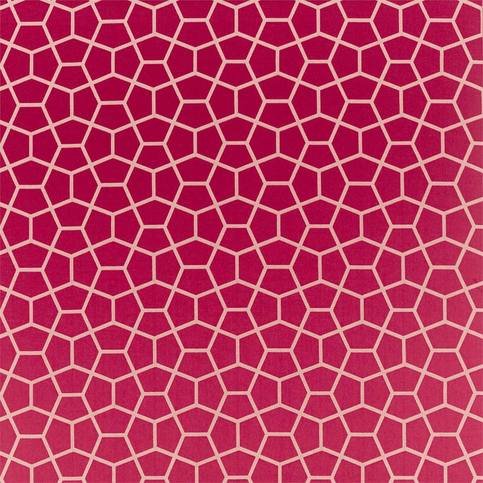 Glyptic Cherry Fabric by Harlequin