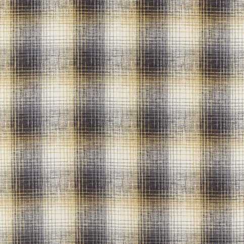 Hamada Charcoal/Gold Fabric by Harlequin