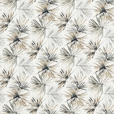 Aucuba Steel/Jet Fabric by Harlequin 