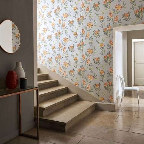 Cayo Coral/Silver Wallcovering by Harlequin 