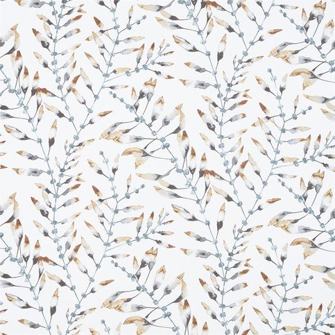 Chaconia Amber/Slate Fabric by Harlequin 
