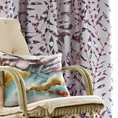 Chaconia Berry/Heather Fabric by Harlequin 