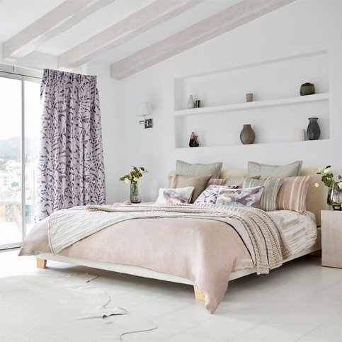 Chaconia Berry/Heather Fabric by Harlequin 