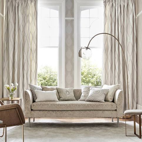 Chime Brass Fabric by Harlequin 