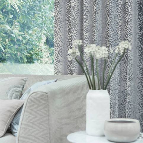 Dentella Powder Blue Fabric by Harlequin 
