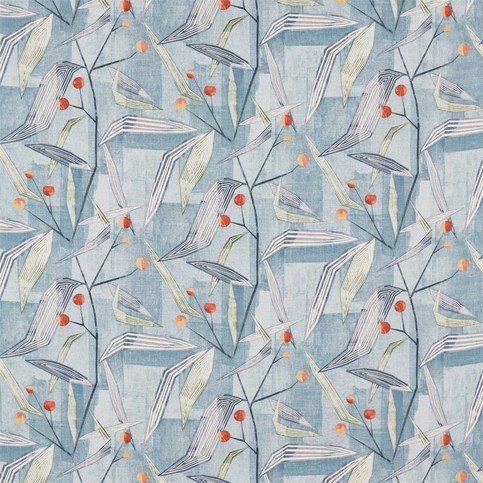 Entity Brick/Denim Fabric by Harlequin 