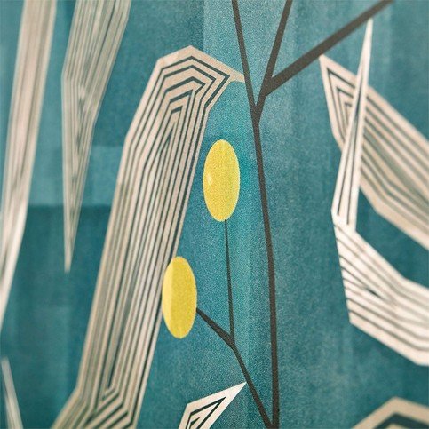 Entity Teal/Linden Wallcovering by Harlequin 