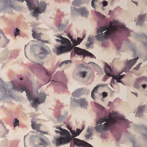 Flores Damson/Viola/Blush Fabric by Harlequin 