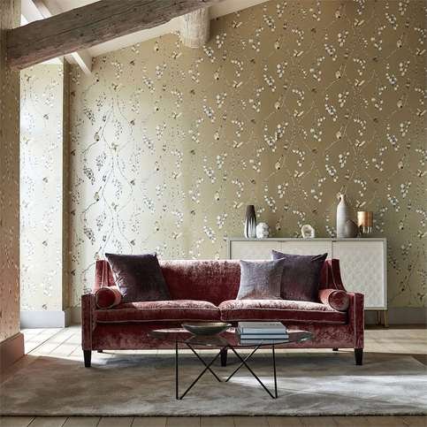 Iyanu Linen/Blush Wallcovering by Harlequin 