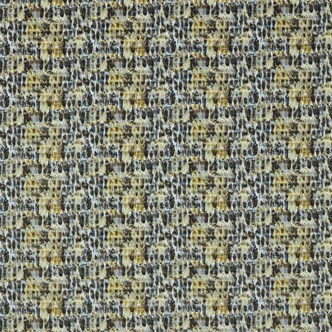 Kelambu Graphite/Mustard Fabric by Harlequin 