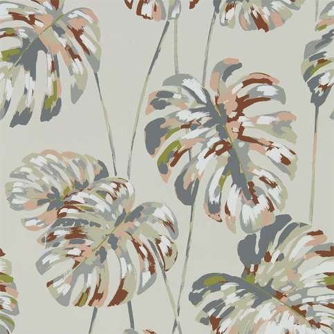 Kelapa Charcoal/Blush Wallcovering by Harlequin 