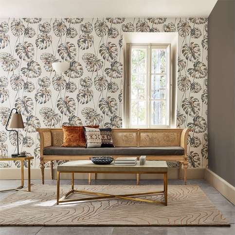 Kelapa Charcoal/Blush Wallcovering by Harlequin 