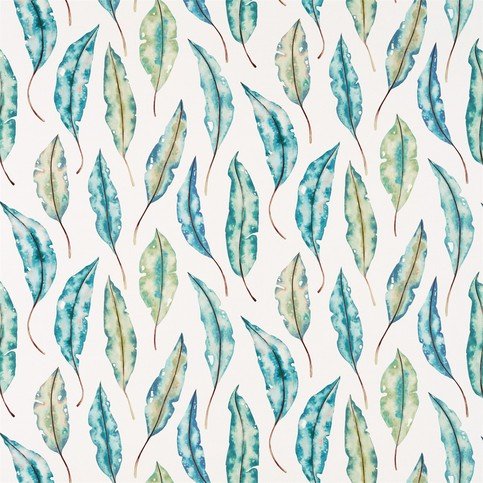 Kinina Marine/Lime Fabric by Harlequin 