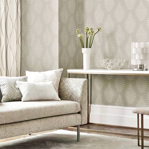 Lucielle Chalk/Linen Wallcovering by Harlequin 