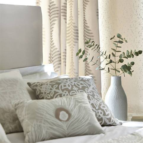 Lucielle Slate/Brass Fabric by Harlequin 