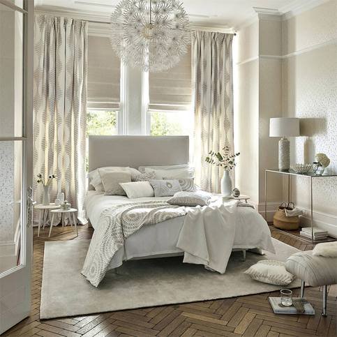 Lucielle Slate/Brass Fabric by Harlequin 
