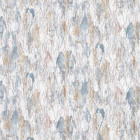 Multitude Seaglass/Chalk Fabric by Harlequin 