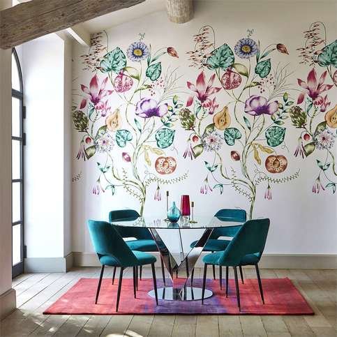 Quintessence Lagoon/Cerise Wallcovering by Harlequin 