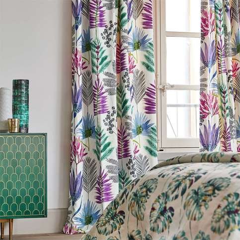 Yasuni Cerise/Lagoon Fabric by Harlequin 