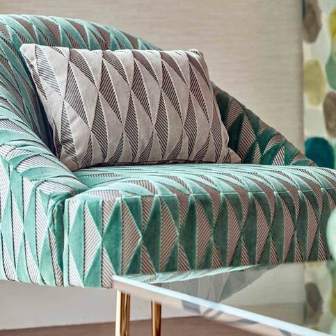 Irradiant Emerald Fabric by Harlequin