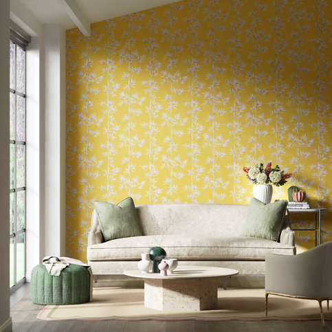 Isabella Honey/Porcelain Wallcovering by Harlequin