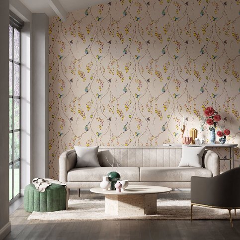 Iyanu Papaya/Kiwi Wallcovering by Harlequin