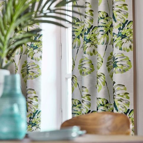 Kelapa Emerald/Zest Fabric by Harlequin