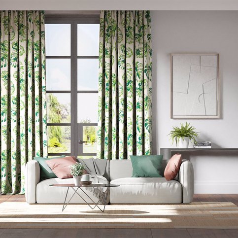 Kelapa Emerald/Zest Fabric by Harlequin