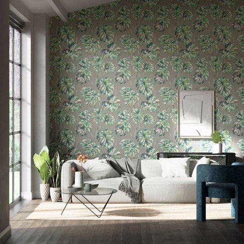 Kelapa Lagoon/Cerise Wallcovering by Harlequin