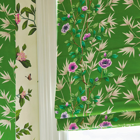 Lady Alford Apple/ Magenta Fabric by Harlequin