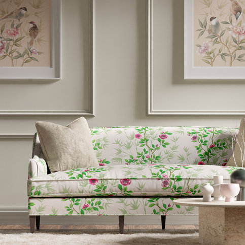 Lady Alford Fig Blossom/Magenta Fabric by Harlequin