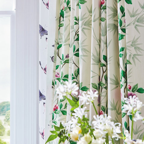 Lady Alford Fig Blossom/ Magenta Wallcovering by Harlequin