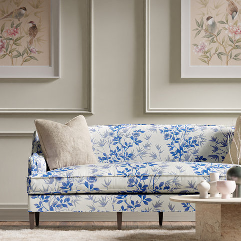 Lady Alford Porcelain / China Blue Fabric by Harlequin