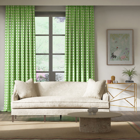 Lovelace Apple/Paper Lantern Fabric by Harlequin