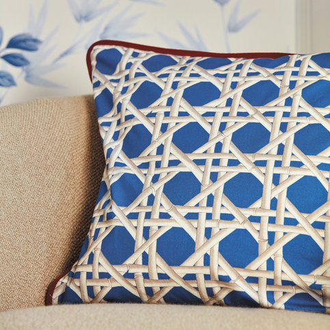Lovelace Delft/Origami Fabric by Harlequin