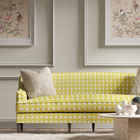 Lovelace Honey/Paper Lantern Fabric by Harlequin